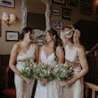 Bridesmaids With Bride Wearing Ladonna By Maggie Sottero