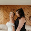 Bride In Strapless Mermaid Hattie Lynette Marie Rebecca Ingram With Mother