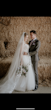 Groom With Bride Wearing Floral Princess Wedding Dress Orlanda By Maggie Sottero