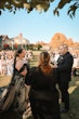 Bride Wearing Black Ballgown Norvinia By Sottero And Midgley