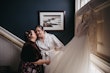 Bride In White Robe Getting Ready For Her Wedding Day With Long Sleeve Wedding Dress Called Mallory Dawn By Maggie Sottero