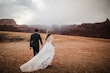 Groom Walking With Real Bride Wearing A White A Line Wedding Dress Named Keisha By Maggie Sottero