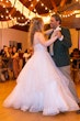 Photo of Bride In Ruffled Wedding Dress Called Timbrey By Maggie Sottero