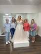 Bride Wearing Off The Shoulder Aline Vanessa By Rebecca Ingram 