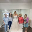 Bride Wearing Off The Shoulder Aline Vanessa By Rebecca Ingram