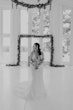 Bride In Illusion Floral Lace Wedding Dress Named Angie By Rebecca Ingram