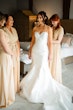 Bride In Mikado Mermaid Pippa Lynette Rebecca Ingram With Bridesmaids