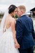 Bride Wearing Ballerina-inspired Romantic Wedding Dress Called Fairbanks By Maggie Sottero Holding Hands With Groom