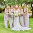 Bride wearing Saige by Maggie Sottero with her bridesmaids