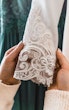 Lace Detail Of Simple Long Sleeve Wedding Dress Called Bethany By Rebecca Ingram