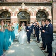 Groom With Bride Wearing Elegant Satin Ball Gown Kimora By Sottero And Midgley