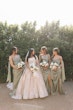 Bride Wearing Princess Wedding Dress Called Norvinia By Sottero And Midgley With Her Bridesmaids