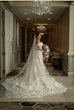 Bride In Floral A-line Britney Maggie Sottero