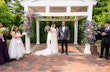 Bride In Sparkly Long Sleeve Riviera By Sottero Midgley With Groom