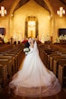 Bride Wearing Princess Ballgown Called Elton By Sottero And Midgley With Groom In A Church