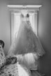 Wedding Dress Hanging in Window Called Valona by Sottero and Midgley.