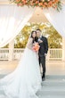 Bride wearing Casey by Maggie Sottero with her husband