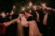 Groom With Bride Wearing Crepe Fit-And-Flare Wedding Dress Juanita Louise By Maggie Sottero