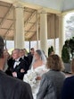 Bride wearing Ekaterina by Maggie Sottero walking down the aisle