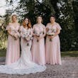 Bride Wearing Sequin Mermaid Wedding Dress Elsie By Rebecca Ingram