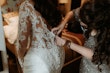 Bride Wearing Elegant Sleeved Wedding Dress Cambridge Dawn By Sottero And Midgley