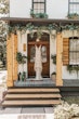 Real Bride In Floral Fit-and-Flare Wedding Dress with Illusion V-Back Called Greenley by Maggie Sottero