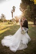 Bride In Sparkle Tulle Ballgown Yasmin Maggie Sottero With Groom