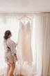 Bride With Cold Shoulder Crepe Wedding Dress Bracken Lynette By Sottero And Midgley