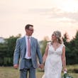 Groom With Bride Wearing Sultry Lace Cap Sleeve Wedding Dress Chauncey By Sottero And Midgley
