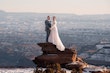 Real Bride in Lace A-Line Wedding Dress with Sheer Beaded Bodice Called Tuscany Lane by Maggie Sottero