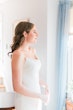 Bride In Satin Sheath Wedding Dress Called Alberta By Maggie Sottero 