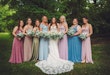 Bride wearing Fiona by Maggie Sottero with her bridesmaids