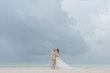 Real Bride in Keyhole Back Wedding Dress in an A-Line Silhouette Called Marlow by Sottero & Midgley 