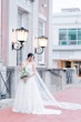 Bride In Square Neck Wedding Dress Called Sawyer By Sottero And Midgley 