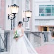 Bride In Square Neck Wedding Dress Called Sawyer By Sottero And Midgley