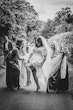 Bride wearing Lorraine by Rebecca Ingram with her friends