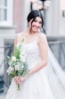 Bride In Square Neck Wedding Dress Called Sawyer By Sottero And Midgley 