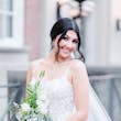 Bride In Square Neck Wedding Dress Called Sawyer By Sottero And Midgley