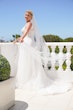 Bride Wearing High Neck Princess Wedding Dress Ardelle By Rebecca Ingram