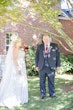 Bride In Unique A-Line Wedding Dress Called Roxanne By Sottero And Midgley With Father Of The Bride