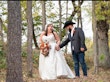 Bride Wearing Sparkly Aline Wedding Dress Called Anniston By Maggie Sottero Holding Hands With Groom