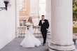 Bride Wearing Lace Mermaid Wedding Dress Called Alistaire By Maggie Sottero With Groom