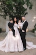 Bride Wearing Princess Wedding Dress Called Norvinia By Sottero And Midgley And Groom With Their Two Kids