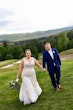 Curvy real bride wearing lace mermaid wedding dress called Judson by Maggie Sottero.