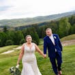 Curvy real bride wearing lace mermaid wedding dress called Judson by Maggie Sottero.