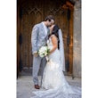 Real Bride in Floral Lace Plus Size Mermaid Wedding Gown Called Giana Lynette by Maggie Sottero