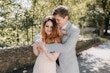 Groom With Bride Wearing Sequin Mermaid Wedding Dress Elsie By Rebecca Ingram