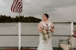 Bride wearing Tuscany Marie wedding dress by Maggie Sottero