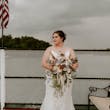 Bride wearing Tuscany Marie wedding dress by Maggie Sottero