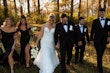 Bride Wearing Lace Mermaid Wedding Gown Called Toccara By Maggie Sottero With Bridal Party And Groom